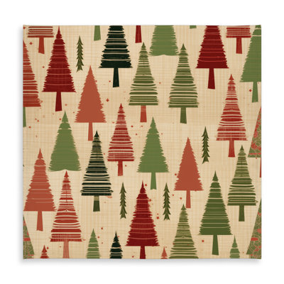 Christmas Tree Pattern Tablecloth | Indoor Outdoor Decor