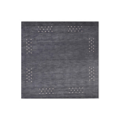 Anley Hand Knotted Loom Wool Eco-Friendly Area Rugs - Contemporary Modern Design, High Pile Thick Handmade Anti Skid Area Rugs for Living Room, Bed Room