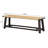 Solid Wood Bench, 59 Inches, Walnut Finish, Suitable For Screened Porches And Transitional Areas Comfortably Seats 3 Adults In Small Apartments-876786809