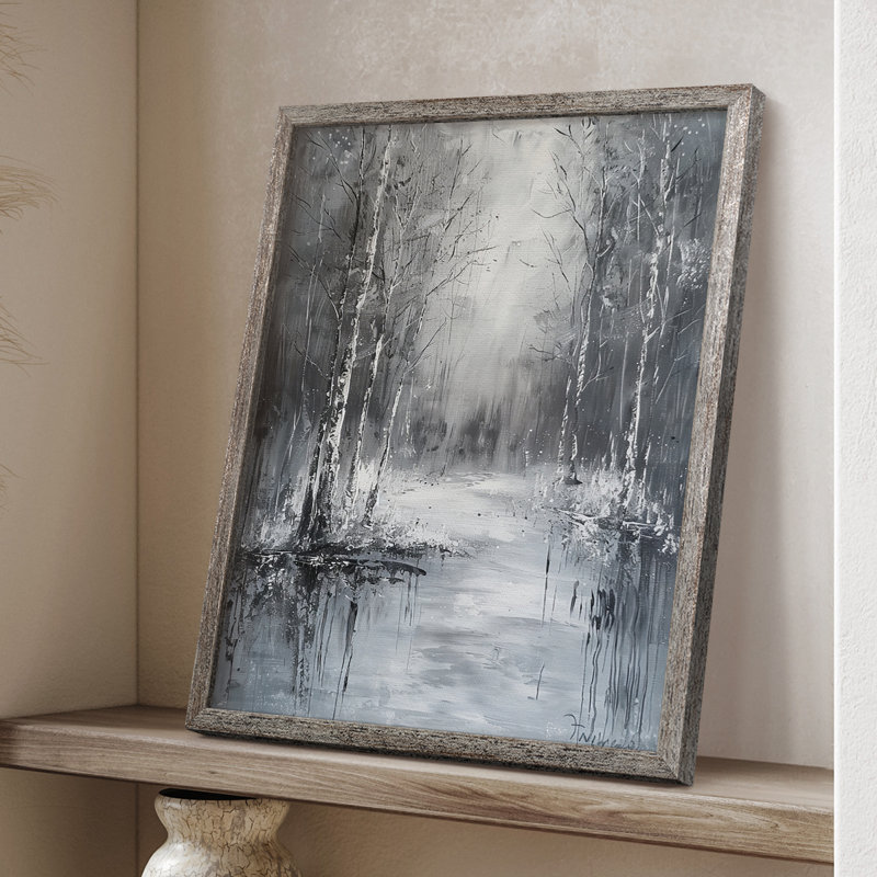 «LANDSCAPES Series Lxxxvi», reproduction encadrée - bois massif