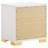 Jeremiah White 2-Drawer Nightstand | Engineered Wood Art Deco Style | Gift Idea