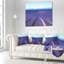 Endless Rows of Lavender Flowers - Coussin imprimé floral-30745307-30745311