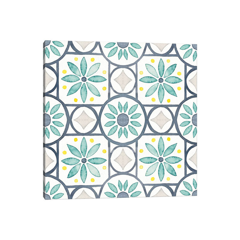Garden Getaway Pattern XI by Laura Marshall - Wrapped Canvas Painting, 93.98cm H x 93.98cm W x 1.91cm D
