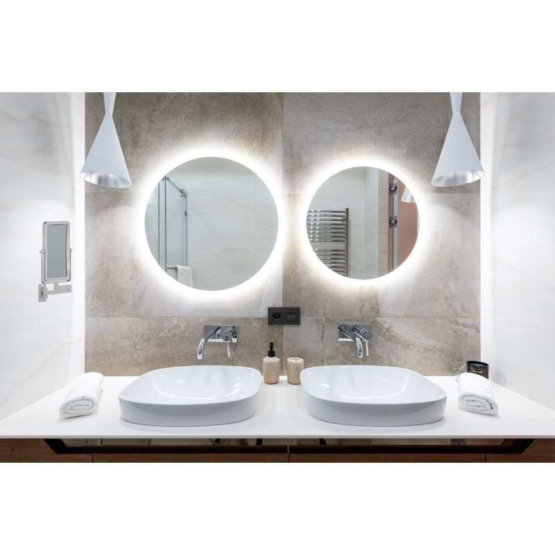 Aluminium Rectangle Mirror, Chrome