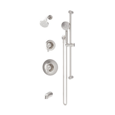 Ensemble de garniture de baignoire et douche à double poignée avec douchette Birch HydroMersion