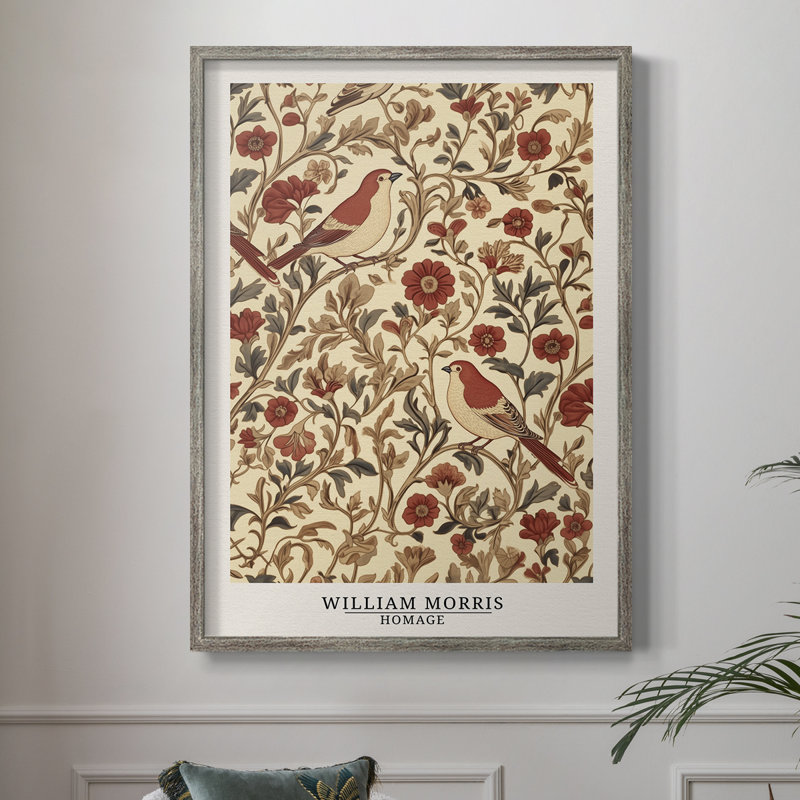 WM MORRIS Series CCLX Framed Print - Solid Wood