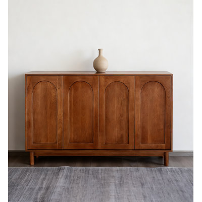 Nordic Cherry Wood Multi-Functional Shoe Cabinet