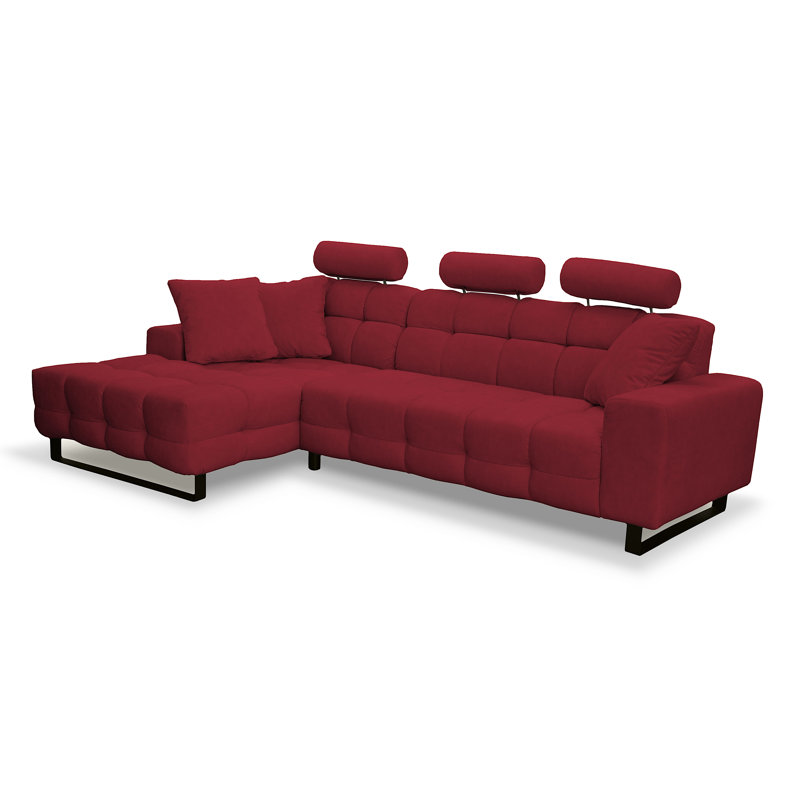 4 Seater Corner Sofa, Left Hand Facing, Red