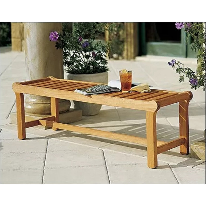 Mahaney Outdoor Teak Bench