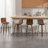 Bomia Swivel Upholstered Stool With Solid Wood Frame and L-Shaped PU Leather Back-1648987120-1738683680