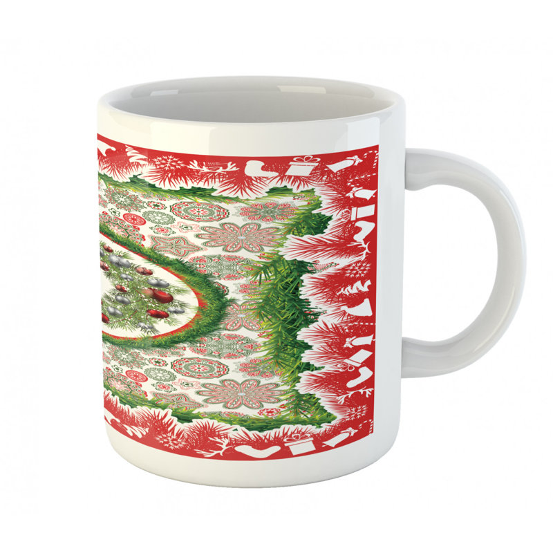 Grande tasse à café sapin