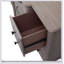 Commode compacte compacte avec tiroirs spacieux et placages en bois de mindi durables pour les chambres à coucher modernes