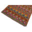 Tapis brun en laine fait à la main de conception unique 5 pi x 6 pi 4 po Loyaltii