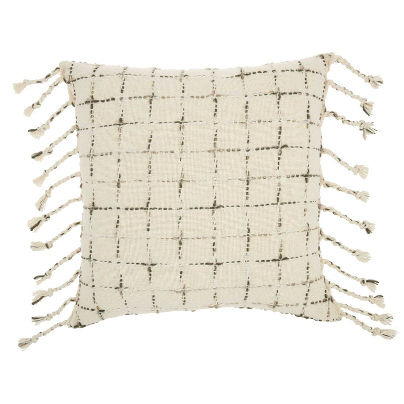 Raina Square Cotton Pillow Cover & Insert