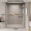 Porte de douche coulissante double sophistiquée pour la salle de bain, améliorant l'expérience de la douche