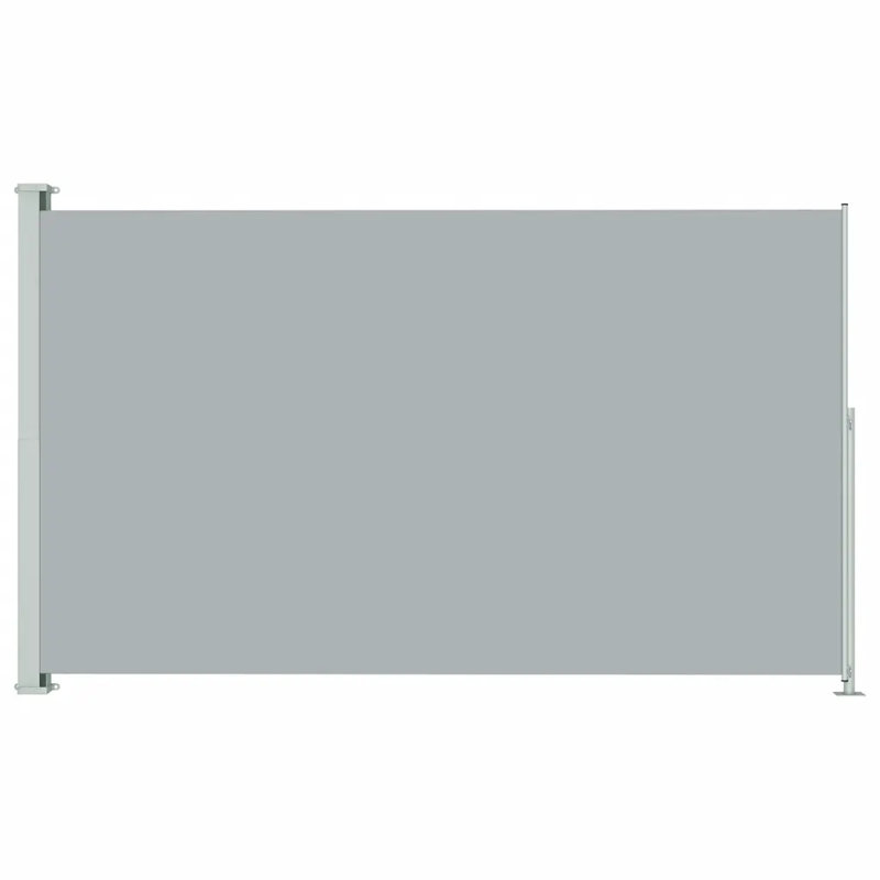 Dakota Fields Fabric Cover Motorised Retractable Side Awning, Anthracite, 180x300 cm