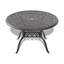 Ensemble de salle à manger 5 pièces en aluminium coulé résistant aux intempéries, comprenant 4 chaises pivotantes et une table ronde de 48,03 po avec cadre noir-1069819285