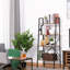 Cheever 4-Tier Minimalistic Ladder Shelf Unit Steel Frame Display Storage