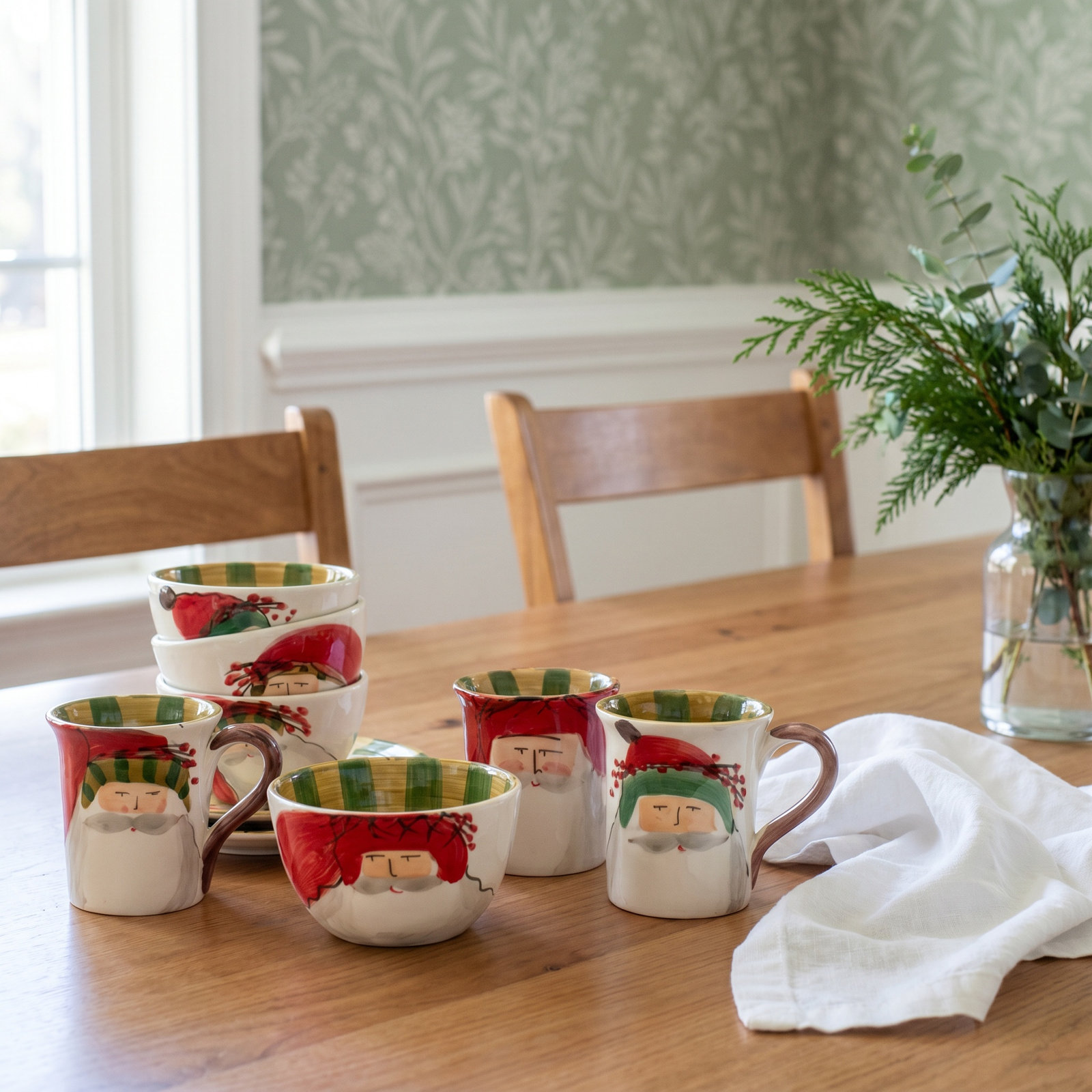 Old St. Nick Earthenware Coffee Mug