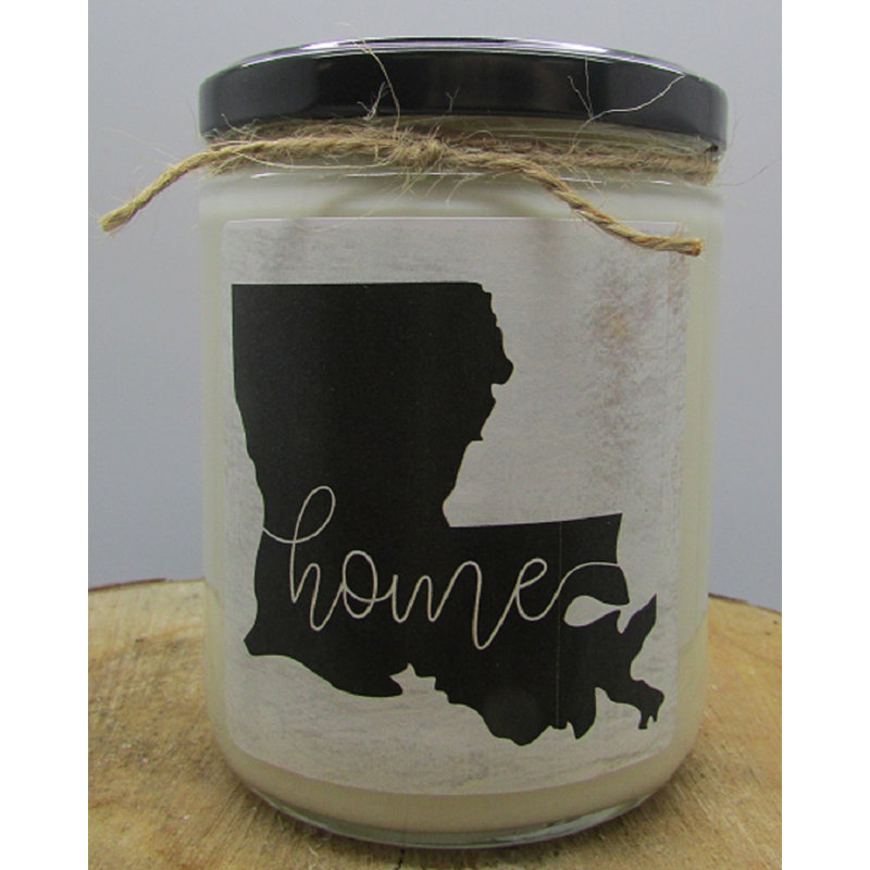 Bougie à pot en coton blanc et bergamote Louisiana