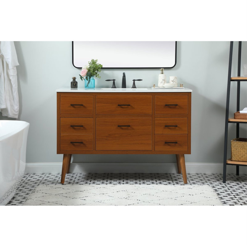 Steinfeldt 48' Single Bathroom Vanity Set, Teck
