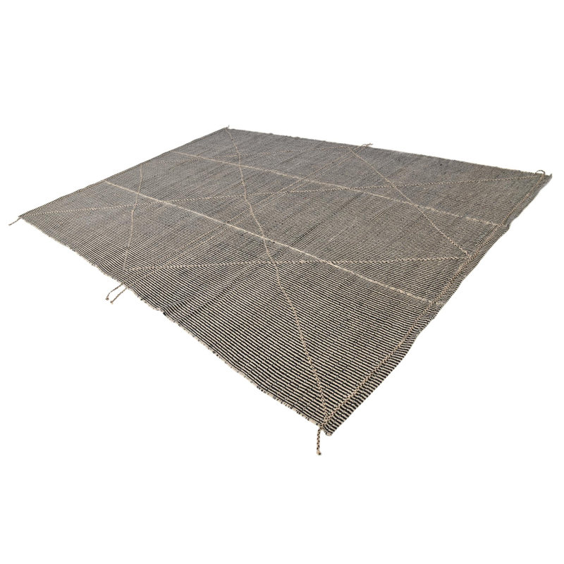 Tapis noir 10 x 14 Pastrana