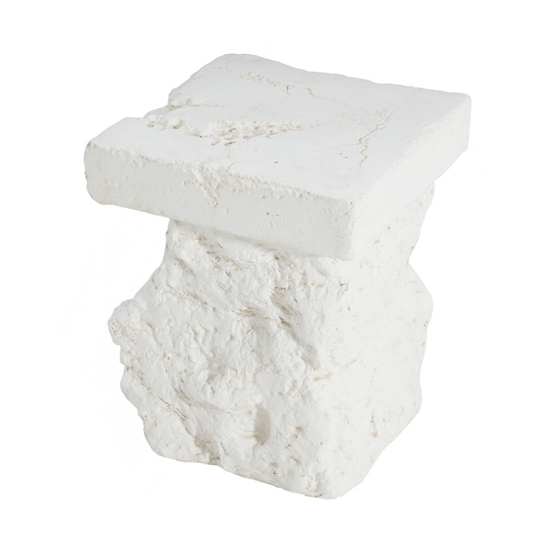 Outdoor Patio Modern Artistry Mgo Side Table, White