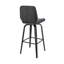 Tabouret de bar pivotant 30 po en similicuir et bois
