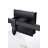 Cambell 22 inch Alabaster Wall Sconce in Black-999863138