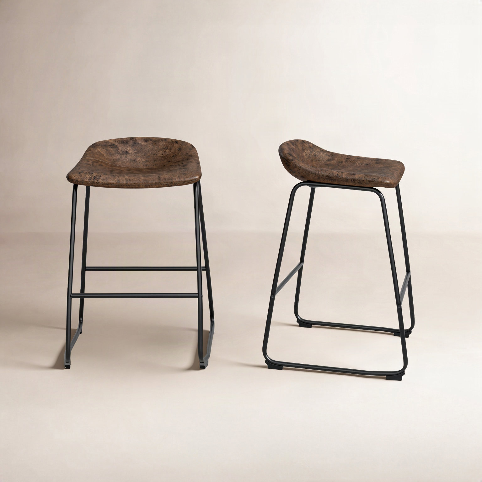 Rome Bar and Counter Stool, Rustic Brown, Bar Stool ( 29" Seat Height )