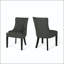 Chaise de salle à manger capitonnée sans boutons avec pieds fuselés - ensemble de 2-129465322-129465320