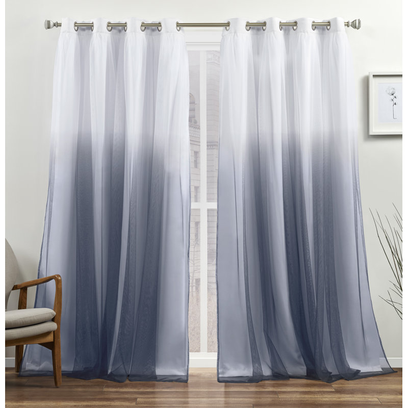 Cresendo Room Darkening Curtain Pair, 52" W x 96" L, Pink