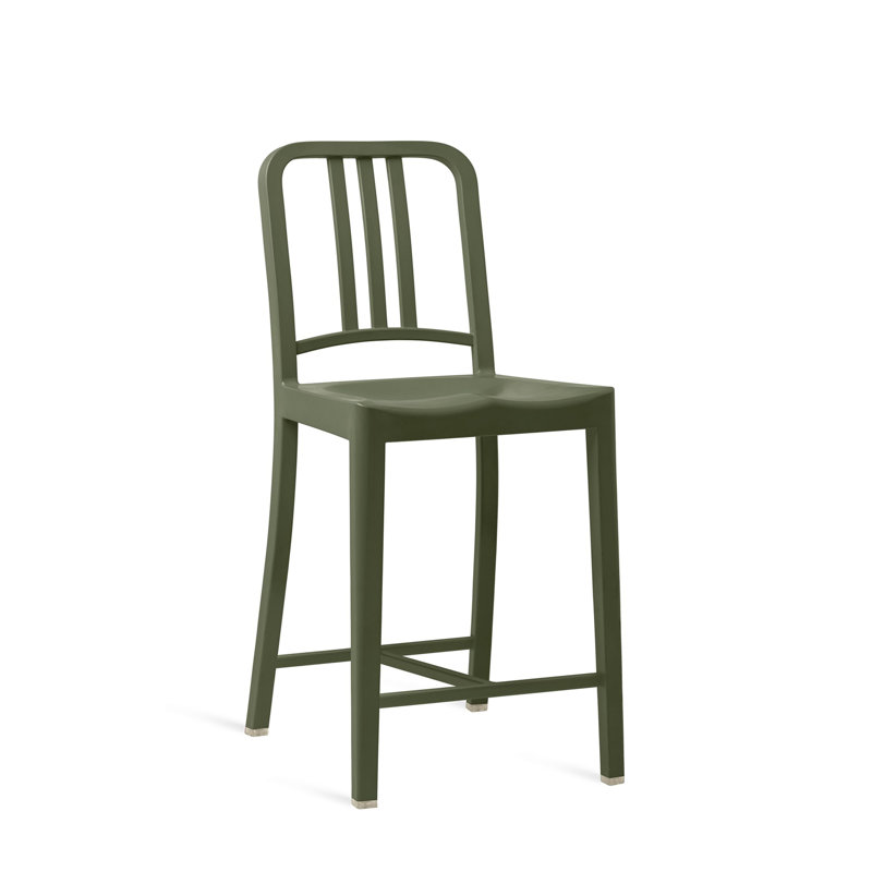 111 Navy® Stool by Coca-Cola, Counter Stool (25" Seat Height), Cypress Green