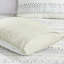 Courtepointe double / grand en microfibre en seersucker, taupe / bleu, avec motif géométrique à losanges