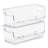 Sorbus Stackable Storage Bins Open Front, Clear Stackable Storage Bins, Pantry Bins for Storage and Organization, Acrylic Stackable Bins for Kitchen, Clear Pantry Organizer Bins (Small Narrow), Set of 2-125098824