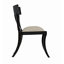 Chaise d’appoint en lattes sur toile rembourrée athena off blanc-20383172