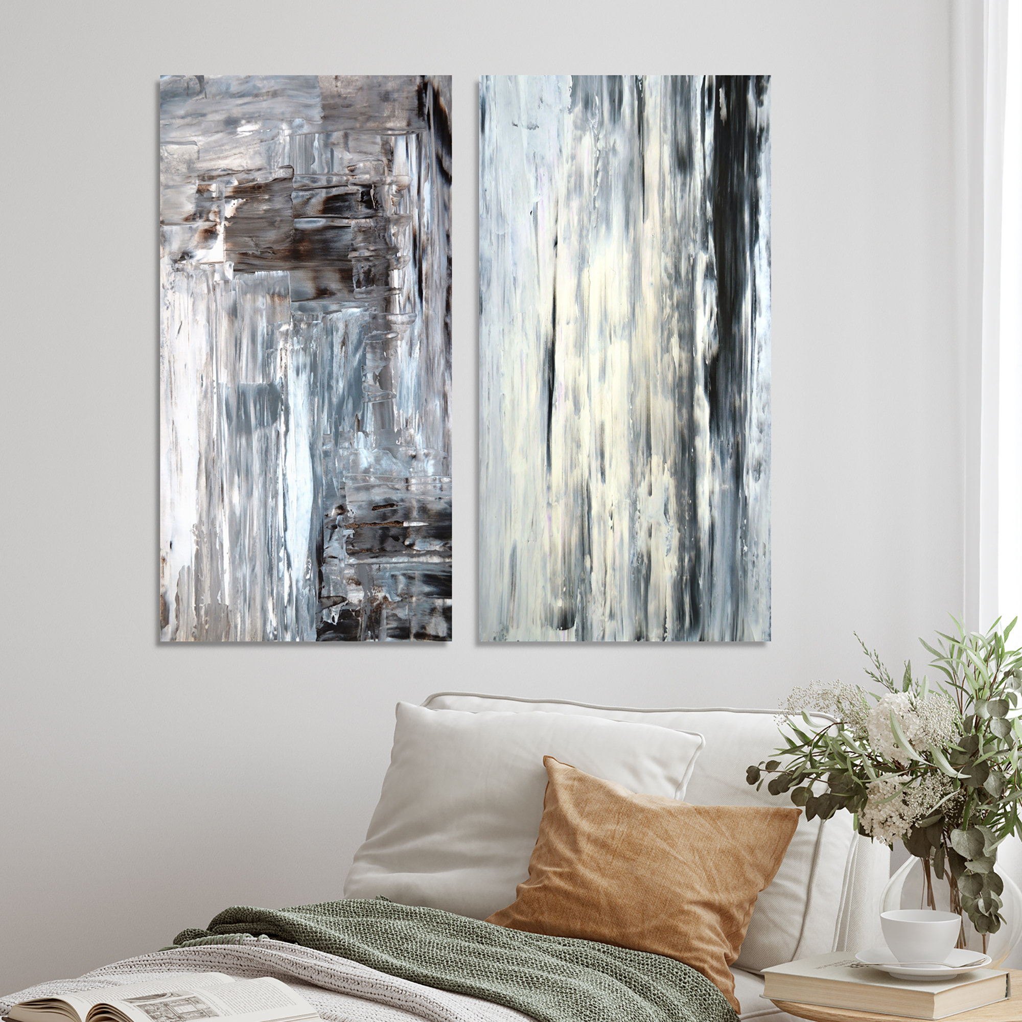 Ivy Bronx Colorfields - 2 Piece Graphic Art Set on Canvas - Wayfair Canada