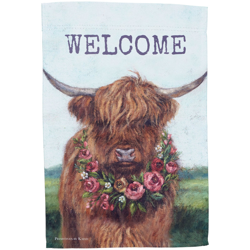 Drapeau de jardin floral Highland