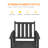 HDPE Outdoor Dining Set Of 6, Patio Dining Table Set With 4 Chairs And 1 Bench, 6 Pieces HDPE Dining Set With Umbrella Hole, Outdoor Furniture Sets For Deck, Poolside, Garden-1758654813
