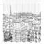  Rideau de douche simple Paris-1282429787