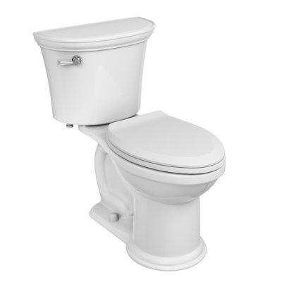 American Standard Heritage VorMax Two-Piece Toilet with Slow-Close Seat & Wax Ring, Chair Ht, White