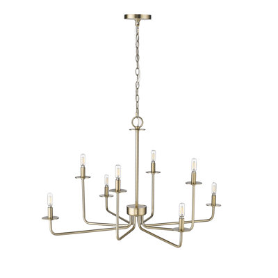 Lustre classique / traditionnel à 8 lumières de 37,25 po de largeur Marceline