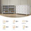 Commode double 6 tiroirs 47,2 po Amarilys-335585535
