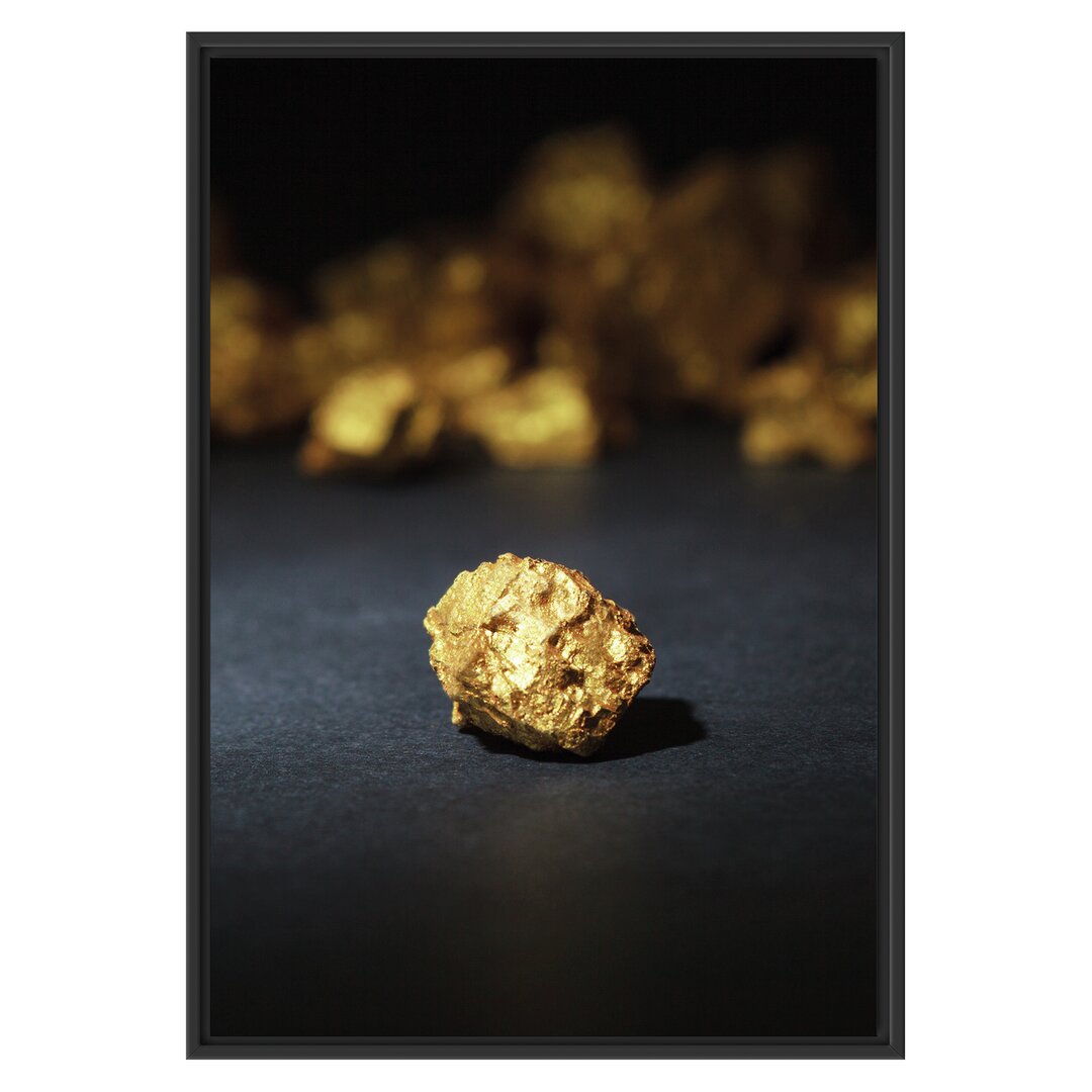 Gerahmtes Wandbild Goldnugget