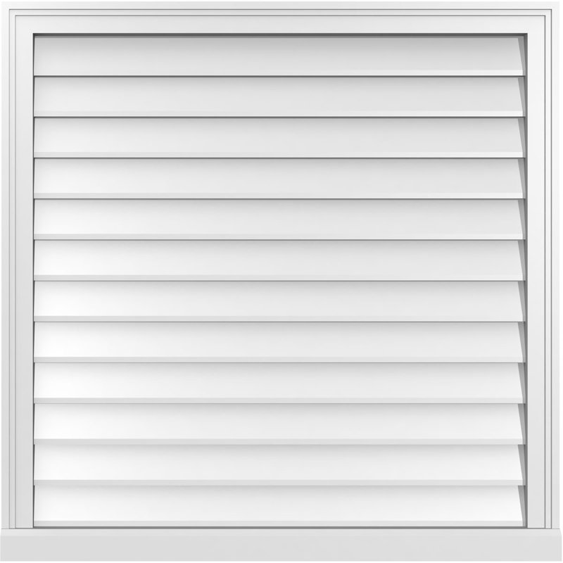 Cadre de seuil Brickmould, brun clair apprêté, H 36 po x l 36 po x P 2 po