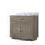 Meuble-lavabo simple avec plateau en marbre