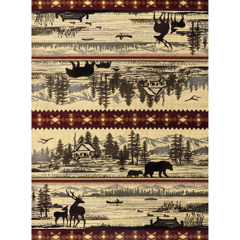 Nature's Nest Gccbl3005 2x3 Ft. Area Rug In Cream. Stain Polypropylene. & Pet . Jute Backed. Made Turkey. 0.39" Pile. Suits Entryways And Living Rooms 2 X 3 Cream Lodge Rug. Polypropylene, . Soft .