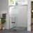 56 - 60"x74" Aluminum Frame Double Sliding Shower Door With Hardware, Reversible Installation, And Safe In Bathroom Finished Enclosure Chamfer Edged Tempered Glass, Design For