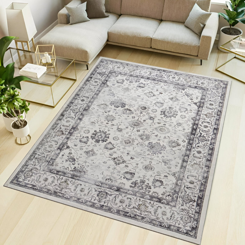 Bella Vintage Look Shag Area Rug, Rectangle 40 x 60cm