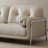 Retro White Straight-layout Sofa